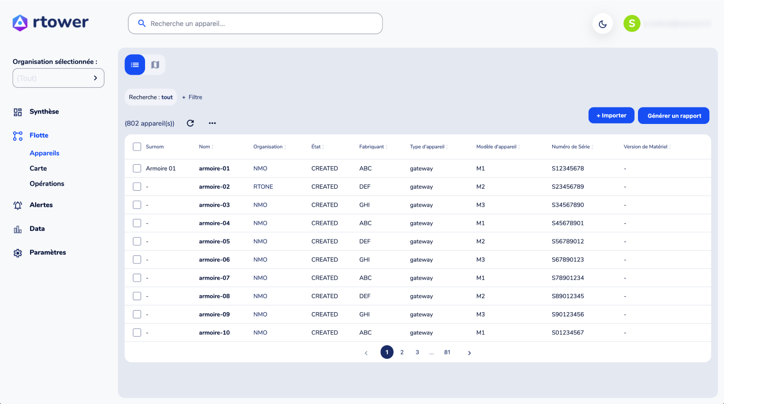 Device management de Rtower